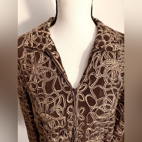 Vintage Laura Ashley Embroidered Zip Jacket/Blazer - Picture 2 of 7